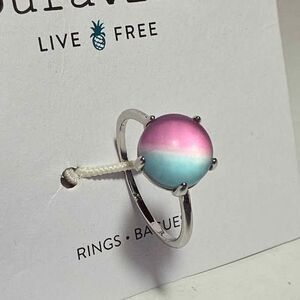 NEW Pura Vida Fashion Ring Size 7 Pink Blue